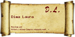 Dima Laura névjegykártya